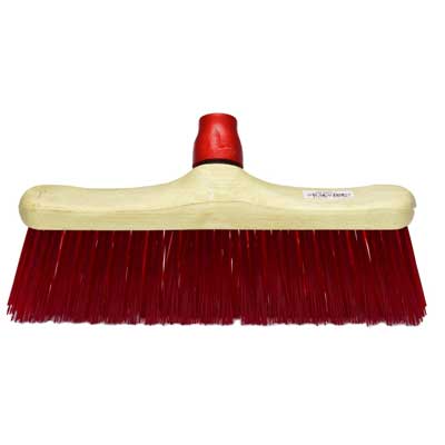 Balai de rue PVC + fixe-manche - 30 cm